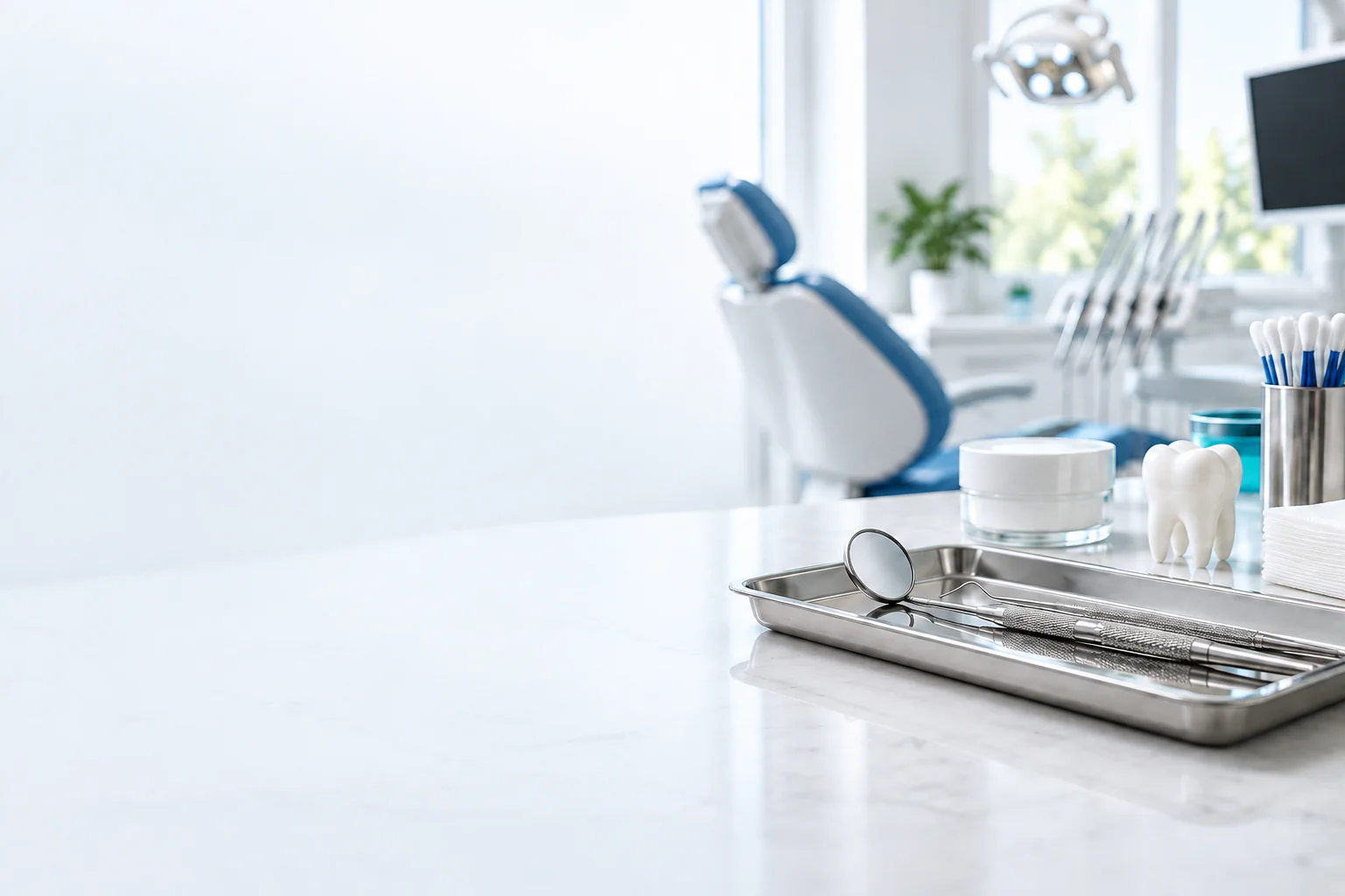Consultorio dental moderno equipado para la atención odontológica